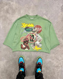 Fongt T-Shirt Five-Sleeved Loose Hip-Hop Top Tide Brand Series