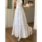 Solid Color Bow Tie Coquette Umbrella Maxi-Outfit