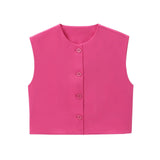 New Series Breasted Round-Neck Vest 2532178-Outfit