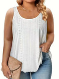 Fongt 2025 New Round-Neck Loose Sleeveless Women's T-Shirt