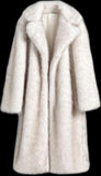 Fongt Fur Coat Plus Long Women's Imitation Fox Fur Coat Two-Color Coat To Keep Warm Winter Fur Coat