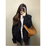 Fongt Temperament Vintage Knitted Sweater Asymmetric Knitted Cardigan Jacket Woman 2025 New Autumn And Winter