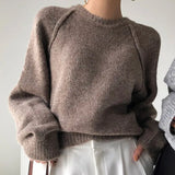 New 2022 Knitted Korean Wild Fashionable Warm Vintage Femininas Lady Spring Winter Women Sweater Pullovers Tops