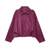 Fongt New Velvet Texture Effect Bomber Jacket Jacket