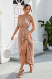 Fongt Women's Fashion Slanted Shoulder Bow Set Open Large Pendulum Dress Two Sets Of Women