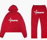 Fongt H-Hop Singer Letter-Back Men's And Women's Hoodie Sweatshirt Set