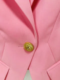 QUALITY Newest 2023 Designer Jacket Women's Slim Fitting Single Button Lapel