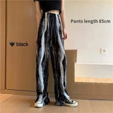 Tie-dye Casual Pants 2022 New Summer Women's Loose Wide-leg Pants Trousers High-waist Straight-leg Pants Joggers