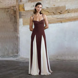 Fongt Women's Fall 2024 New Fashion Temperament Elegant Sexy Royal Sister Slim Bump Color Halter
