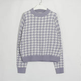 Knitted Sweater Women Pullover Chic Long Sleeve Casual Female Sweaters 2021 Autumn Winter New Vintage