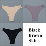 Hot Ice Silk Women Panties Invisible Ultra Thin Seamless Underwear Briefs Underpants Sexy Lingerie Solid Panties
