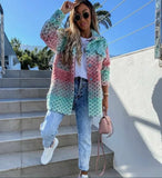 Fongt Explosion Ebaywish Autumn And Winter New Fashion Printing Lady's Coat