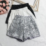 Fongt Details Are Good, There Are Libu Lililiang Shorts High Waist Broad Leg Trousers Tight Waist Leisure Light Skin Hot Pants 9915