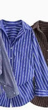 Fongt Women's Clothing Explosion Fashion Casual Loose Silk Shirt