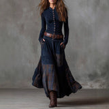 Fongt Spring And Autumn New Women's Long Sleeves Clip Casual Suit Set Two-Sleeve