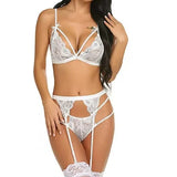 Women's Lingerie Set Lace Teddy Sling Dolls Tight Trousers Garter