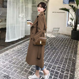 Fongt Windcoat Woman 2025 Spring And Autumn New Korean English Wind Long Short Jacket Tat