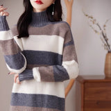 Fongt Korean Academy Wind Reduction Horn Buckle Buckle Bump Color Thick Warm Short Coat Sweater Woman