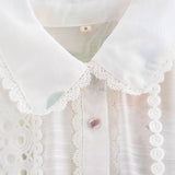 Fongt New Lace Splicing Print Dress