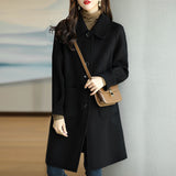 Fongt This Coat Woman 2025 Autumn And Winter New Small Man Thick Korean Version Of The Long-Term Coat