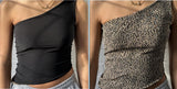 Fongt New One-Shoulder Bra Hot Babes Wind Double-Sided Wearing One-Shoulder Vest Southeast Asian Women's Clothing