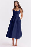 Fongt Women's Dress Summer New Sexy Bare Slings Gentle Wind Dress Women's Skirt