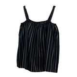 Vintage Bumpy Striped Small Sling Vest Women's Summer Free Holiday Style Sleeveless Top