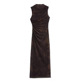 Fongt Homemade New Women's Classic Fashion Printed Flawed Dress 9601541