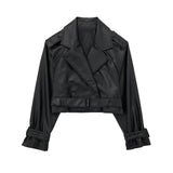 Fongt 2025 Spring New Women's Clothing With Belted Long-Sleeved Casual Windwear Coat