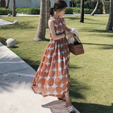 Tank Dress 2023 New Arrival Print Fashion Women Summer Dress Cotton Linen Holiday Travel Casual Beach
