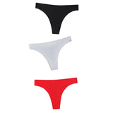 Seamless Panties Women Briefs Nylon Ultra-thin G-string Thongs Low Rise Lingerie Ice Silk Briefs Lady Underwear Plus