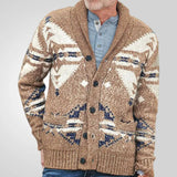 Fongt Men's Autumn And Winter Vintage Get-Bush Sweater Casual Wool Coat