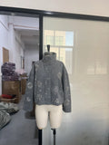 Fongt Autumn/Winter 2025 Fashion Personality Zipper Style Dazzling Dazzling Jacket Jacket This Jacket