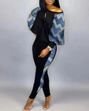 Fongt Women's Long-Sleeved Round-Neck Fashion Casual Set In Autumn