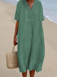 Fongt And Summer 2025 New Women's Clothing Hot Selling Explosive Casual Thin Dress Solid