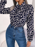 Fongt Wind Shooting 2025 Spring And Summer Temperament With Lantern Sleeve Chiffon Shirt Women's Clothing