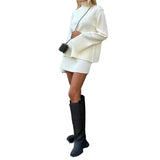 Fongt New 2023 Winter French Lazy Wind Soft Waxy Sweater Casual Versatile Suit-Outfit