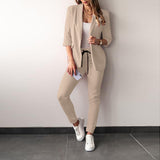 Fongt New Fashion Casual Suit Suit Women's Two-Piece Set