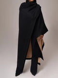 Fongt Women's New Trend Temperament Double-Sided Wear Hair This Cloak
