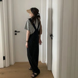 Womens Solid Simple Friends Full-length Side Button Sweet Elegant Loose Cozy All-match Fashion Daily Trousers