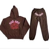 Fongt Men's And Women's Sp5der Spider Web Set 555555 Sportswear Sweater Jogging Pants