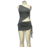 Fongt Fashion Fashion Summer Set One-Shoulder Design Vest Cramped Short Skirt Two-Piece Set Of Women