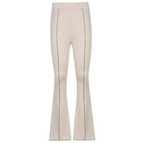 Flare Pants Casual Skinny Elastic High Waisted Sweat