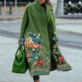 Women's Thick Warm Wool Blends French Style Elegant Long Coats Jackets Overcoats Female Oversized Women Winter