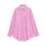 Fongt Spring And Summer New Striped Loose Shirt 3217253 Pajamas Trousers 6929414