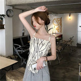 Fongt Women's Summer Thin Vest With A Bow Strap To The Bottom Of The Design Feel To Wear A