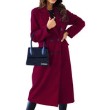 Fongt Women's Clothing In The Autumn And Winter Of 2025 Simple Double-Rowed Long-Sleeved Collar Button