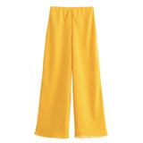 Fongt Homemade New Women's Dress Three-Color Jewison-Selecting Soft Blouse Wide Leg Trousers 3644628