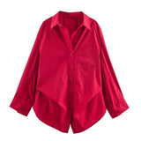 Fongt New Bat Sleeve Loose Striped Shirt 3067105
