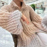 Fongt 2025 New High-End Temperament Small Scented Smeal Smeal Smeal V-Neck Sweater